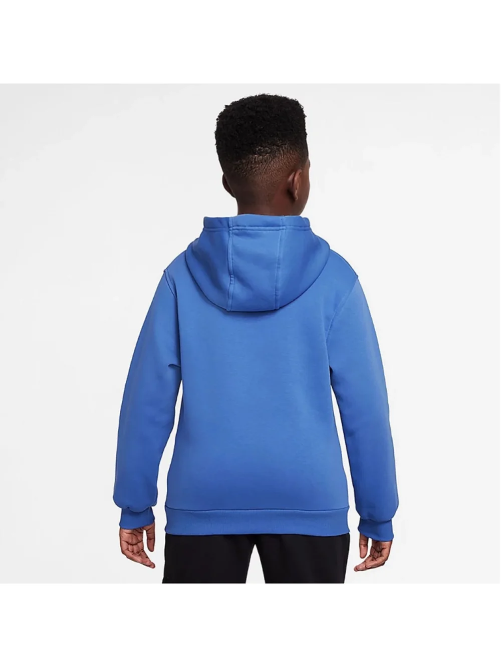 Nike Sportswear Club Fleece Kids Hoodie Youth S Blue Pullover Sweatshirt NWT